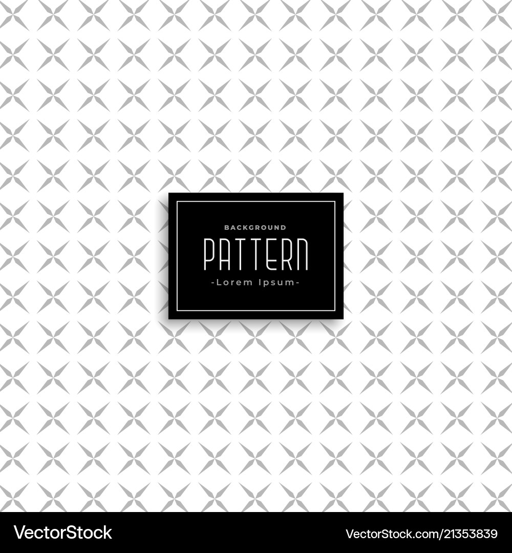 Abstract pattern design in cross style vector image