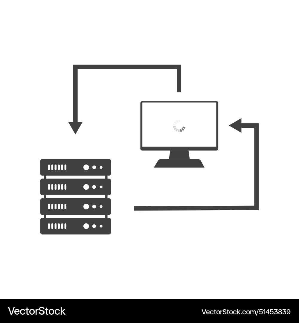 Computer server icon Computer server icon Vector Image