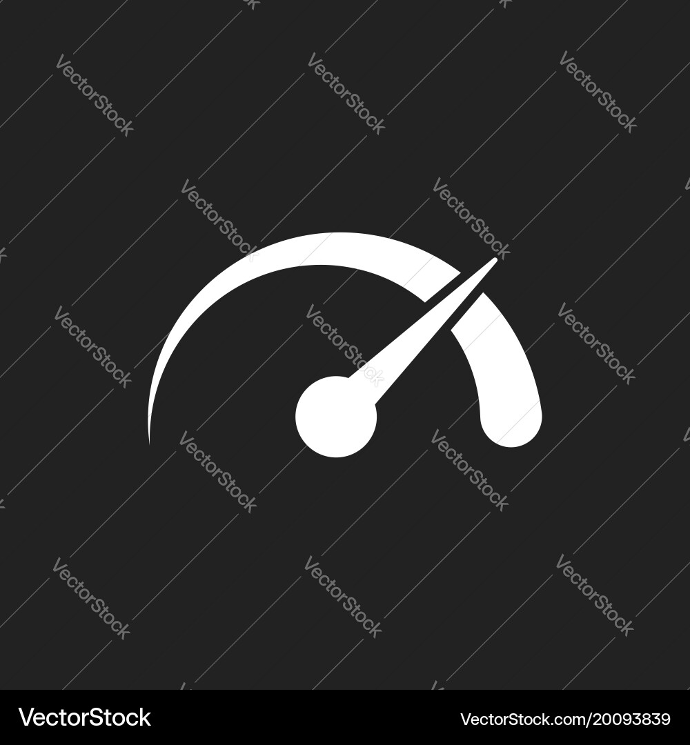 Dashboard icon level meter speed Vector Image