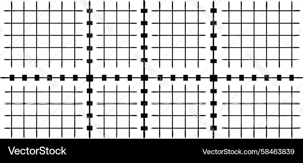 Dotted Cross Grid Pattern Vector Image