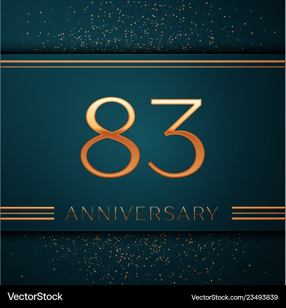 Eighty three years anniversary celebration design Eighty three years anniversary celebration design vector image