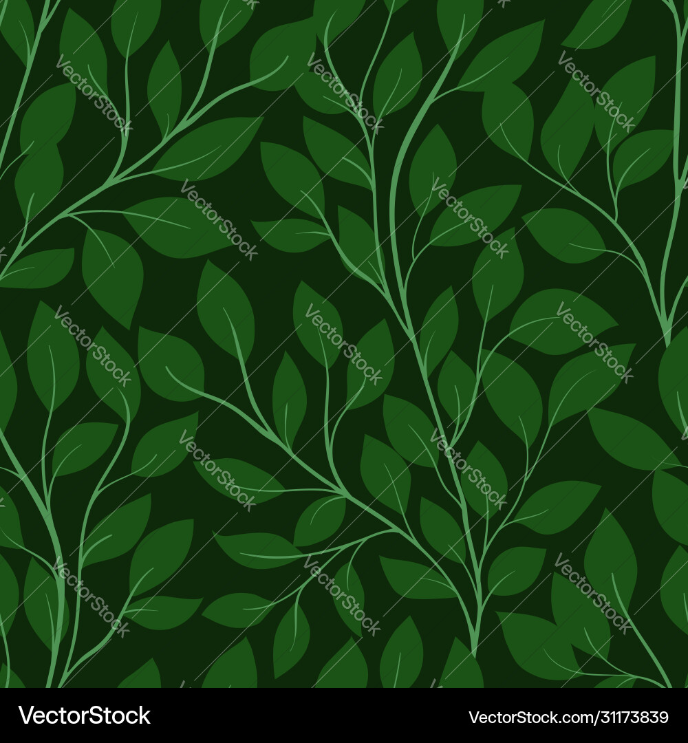 Elegant Tree Branch Pattern vector image