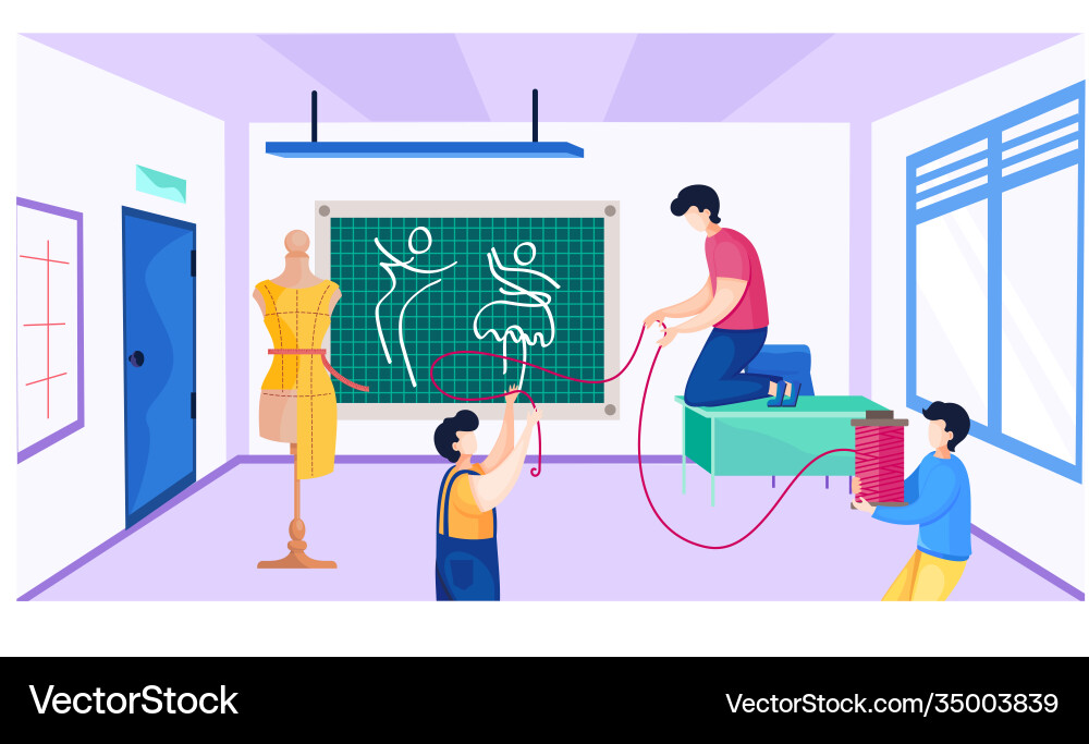 Guys show structure thread Guys show structure thread vector image