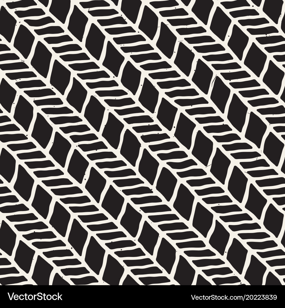 Hand drawn style seamless pattern abstract vector image