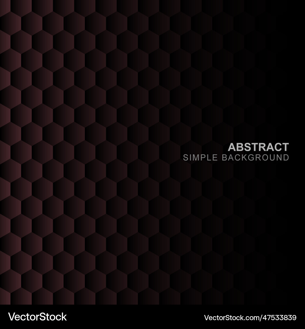Red dark hexagonal shape background simple Red dark hexagonal shape background simple vector image