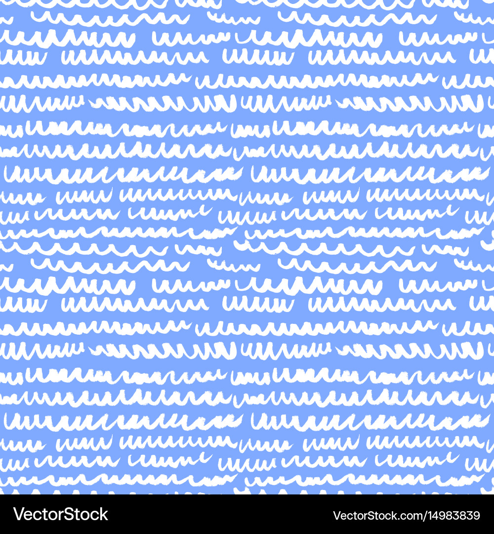Seamless pattern with waves stripped artistic Vector Image