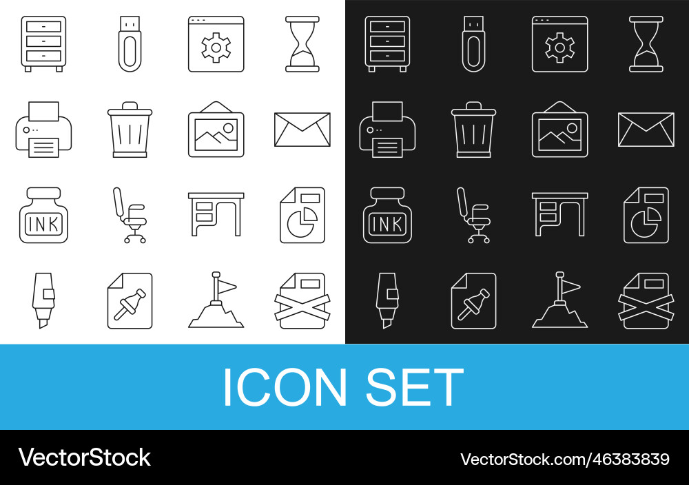 Set line delete file document with graph Set line delete file document with graph vector image