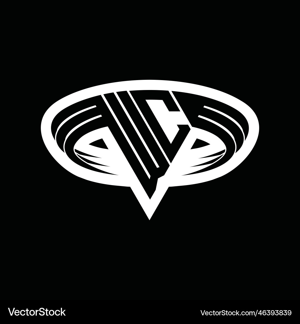Wc logo monogram with triangle shape slice Wc logo monogram with triangle shape slice Vector Image