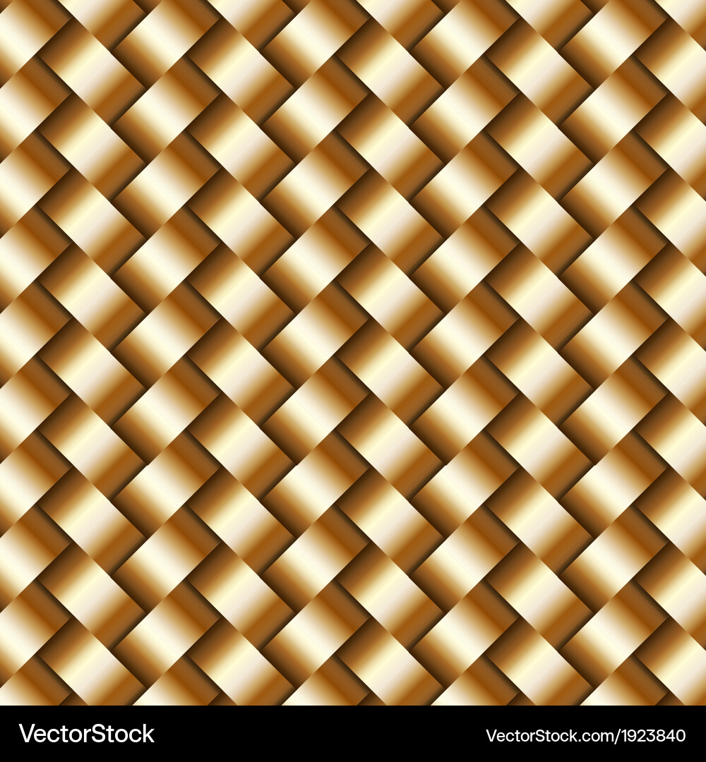 Abstract metallic wickerwork pattern vector image