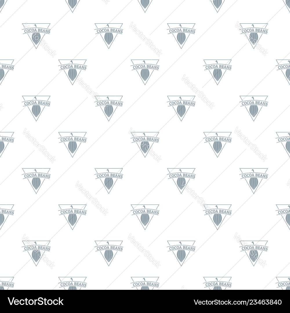 Cocoa beans pattern seamless Cocoa beans pattern seamless Vector Image