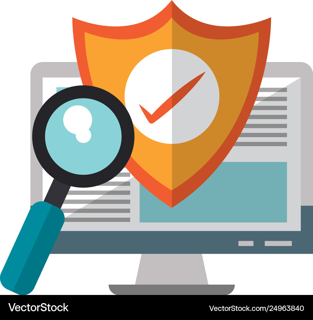 Computer screen internet browsing Computer screen internet browsing Vector Image