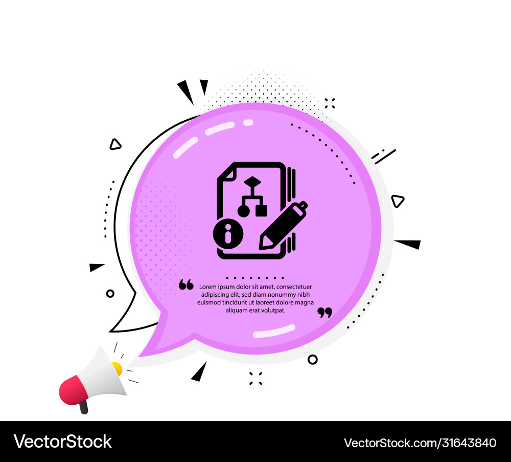 Dokumentation mit algorithm icon technischen vektorbild