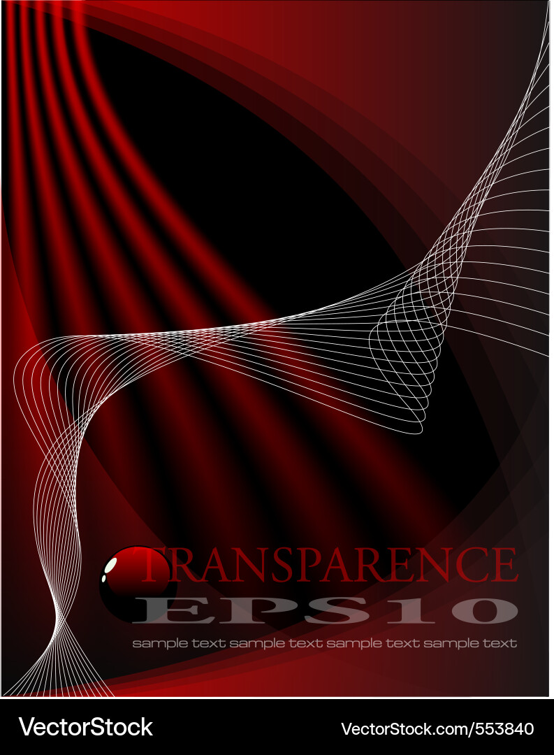 Dynamic Red & Black Abstract Background vector image