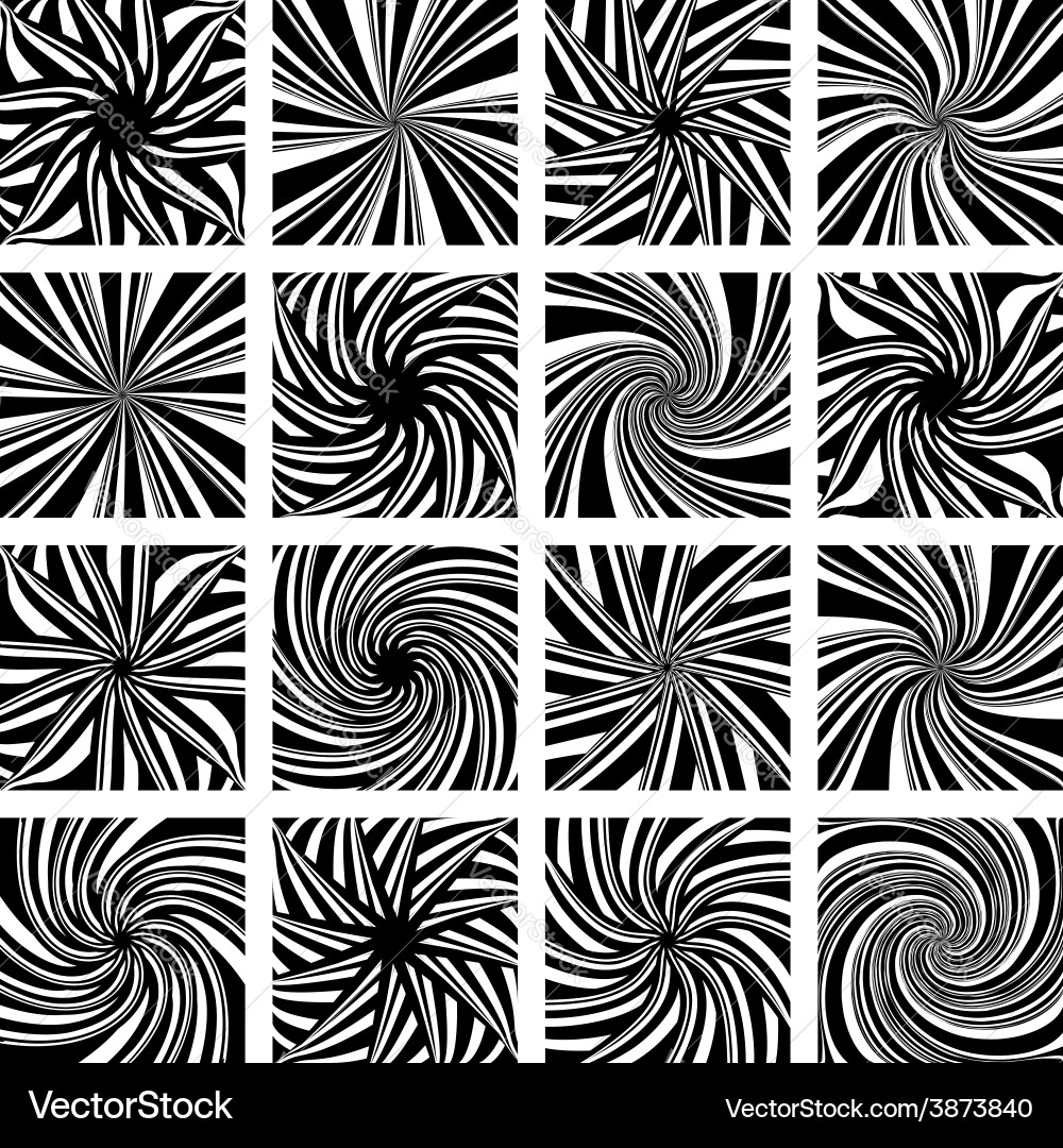 Dynamic Twisting Patterns vector image