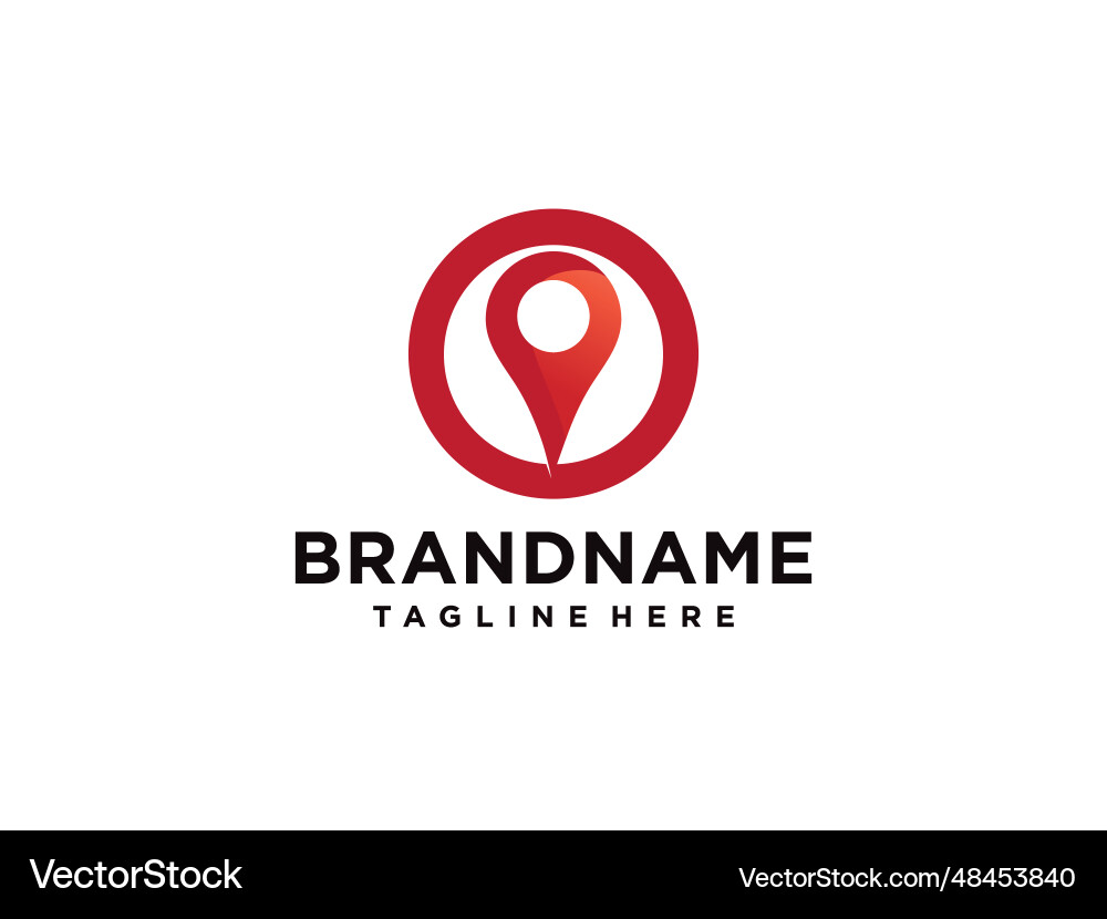 Mark logo location iconmap for maps google Vector Image