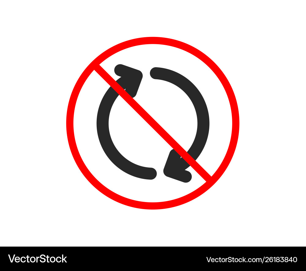Refresh arrow icon rotation arrowhead vector image