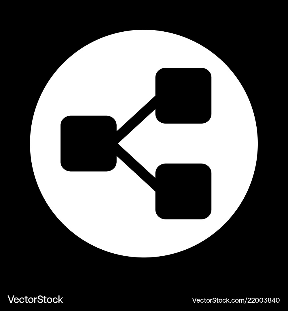 Tree structure icon Vector Image