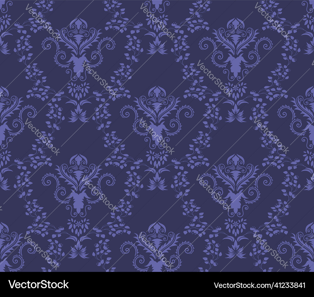 Damask seamless pattern Damask seamless pattern vector image