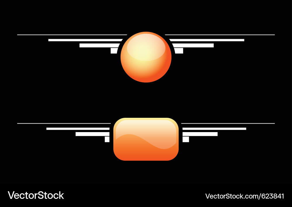 Empty buttons Vector Image