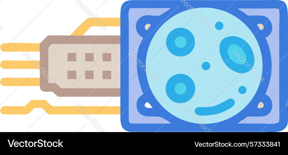 External hard drive icon for data storage design Vector Image