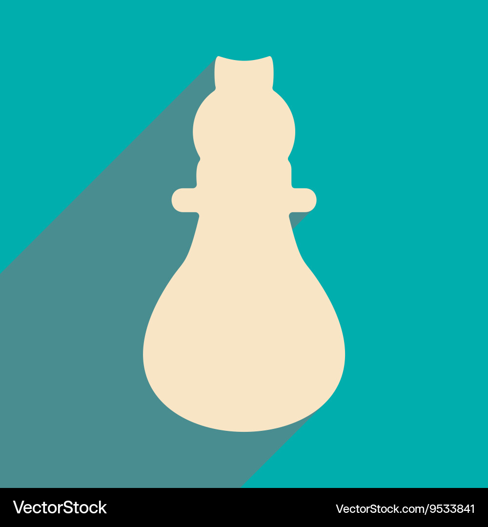 Flat with shadow icon and mobile application vector image