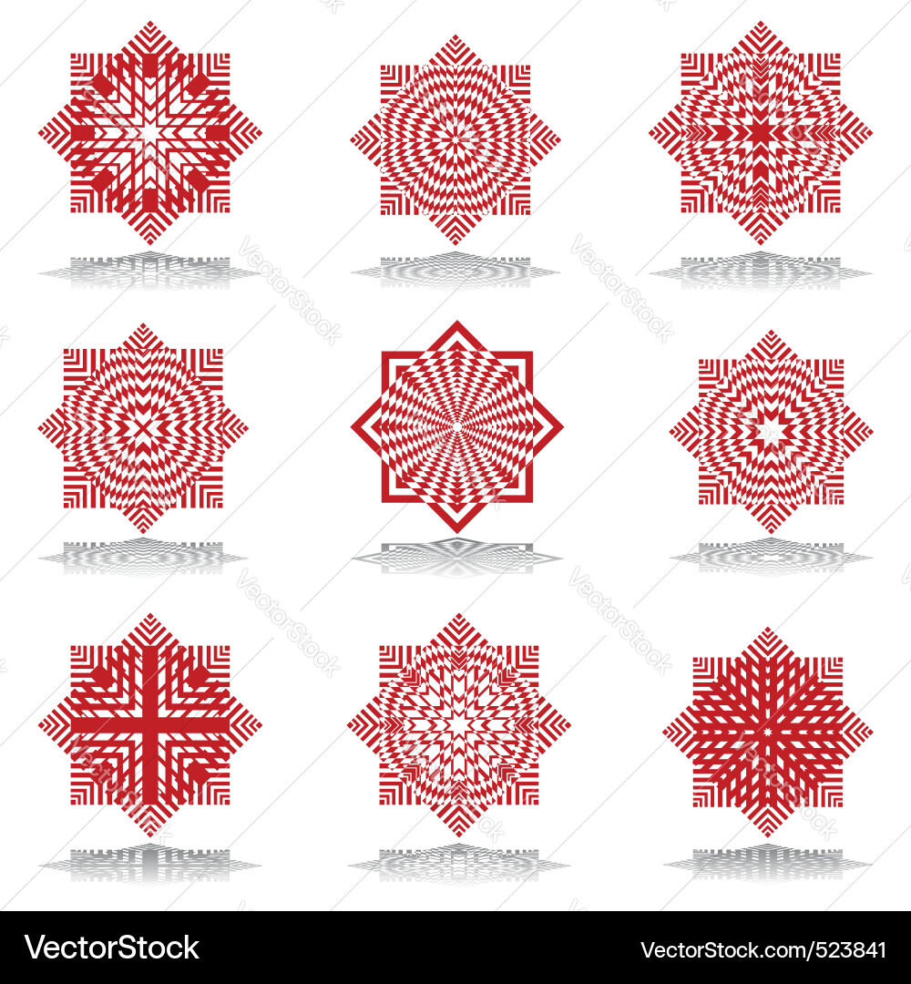 Geometric Octagonal Patterns vector image