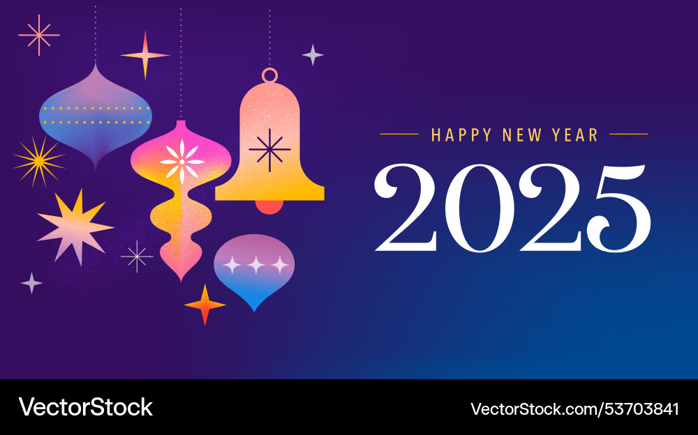 Happy new year 2025 background banner Happy new year 2025 background banner vector image