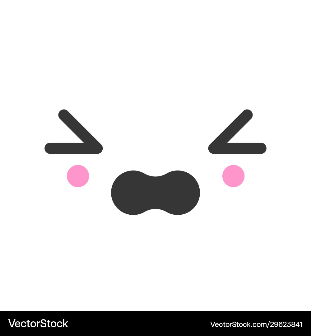 Hopeless kawaii niedlich emotion face emoticon Hopeless kawaii niedlich emotion face emoticon vektorbild