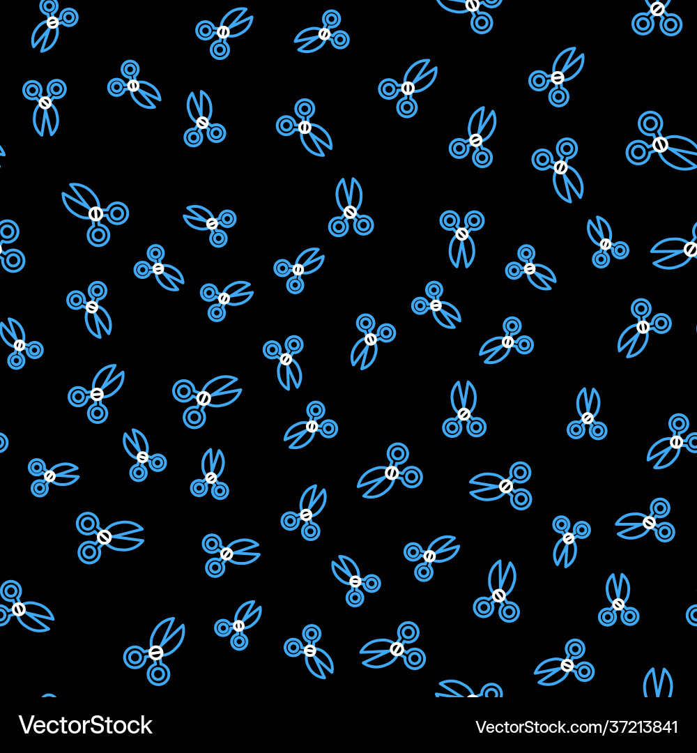 Line scissors icon isolated seamless pattern Line scissors icon isolated seamless pattern Vector Image