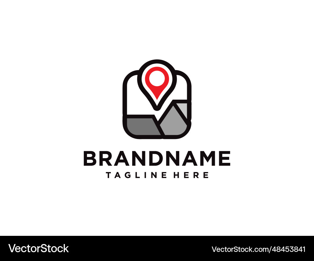 Mark logo location iconmap for maps google Mark logo location iconmap for maps google vector image