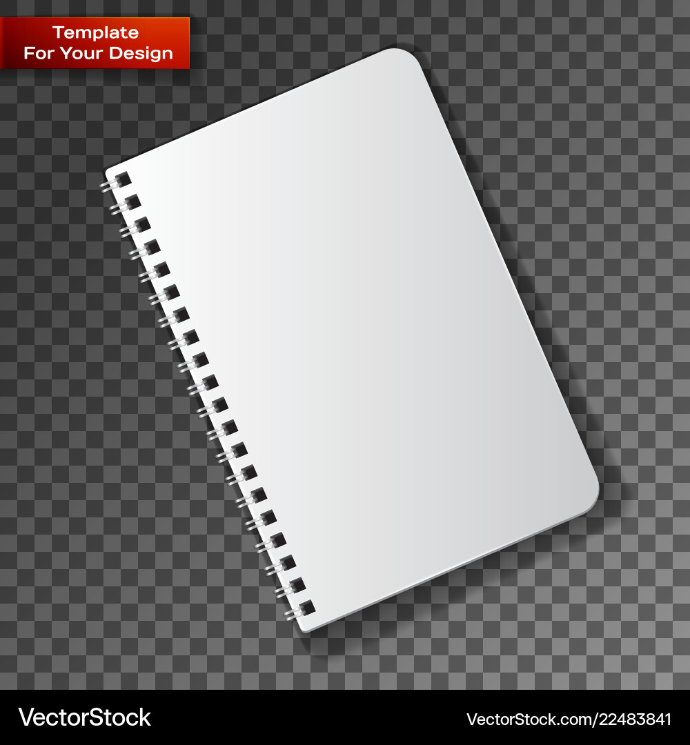 Notebook on transparent background Notebook on transparent background vector image