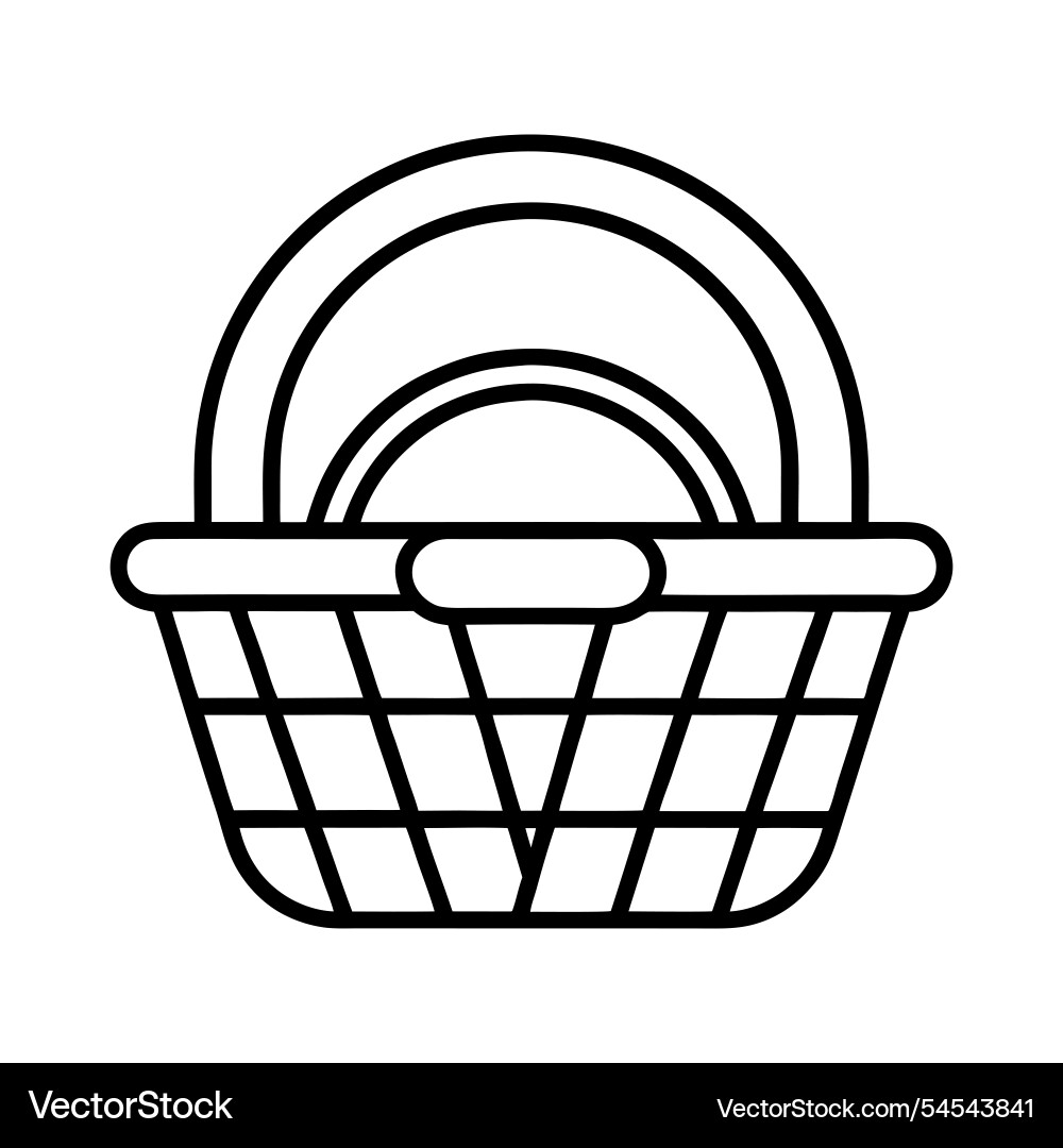Picnic-basket-coloring-page-5 Picnic-basket-coloring-page-5 vector image