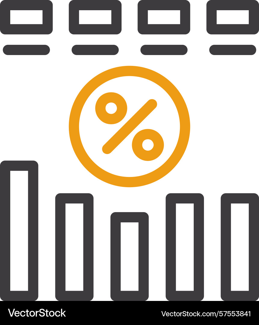 Progress two color icon Vector Image