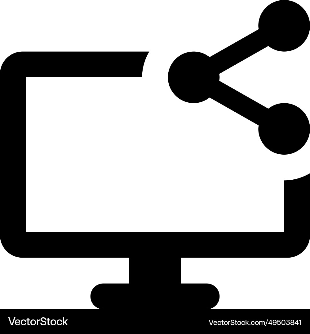 Quickly sharing files through desktop Vector Image
