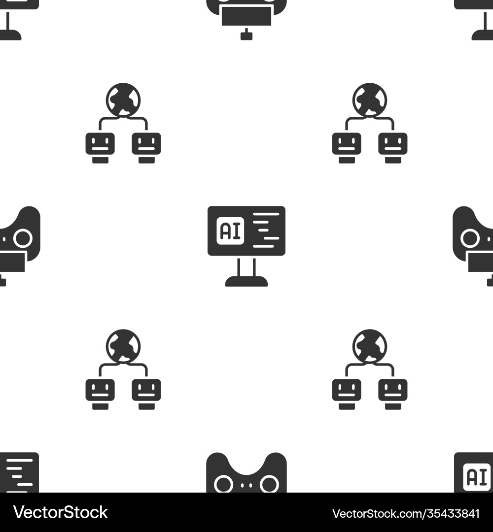 Set remote control software and artificial Set remote control software and artificial vector image