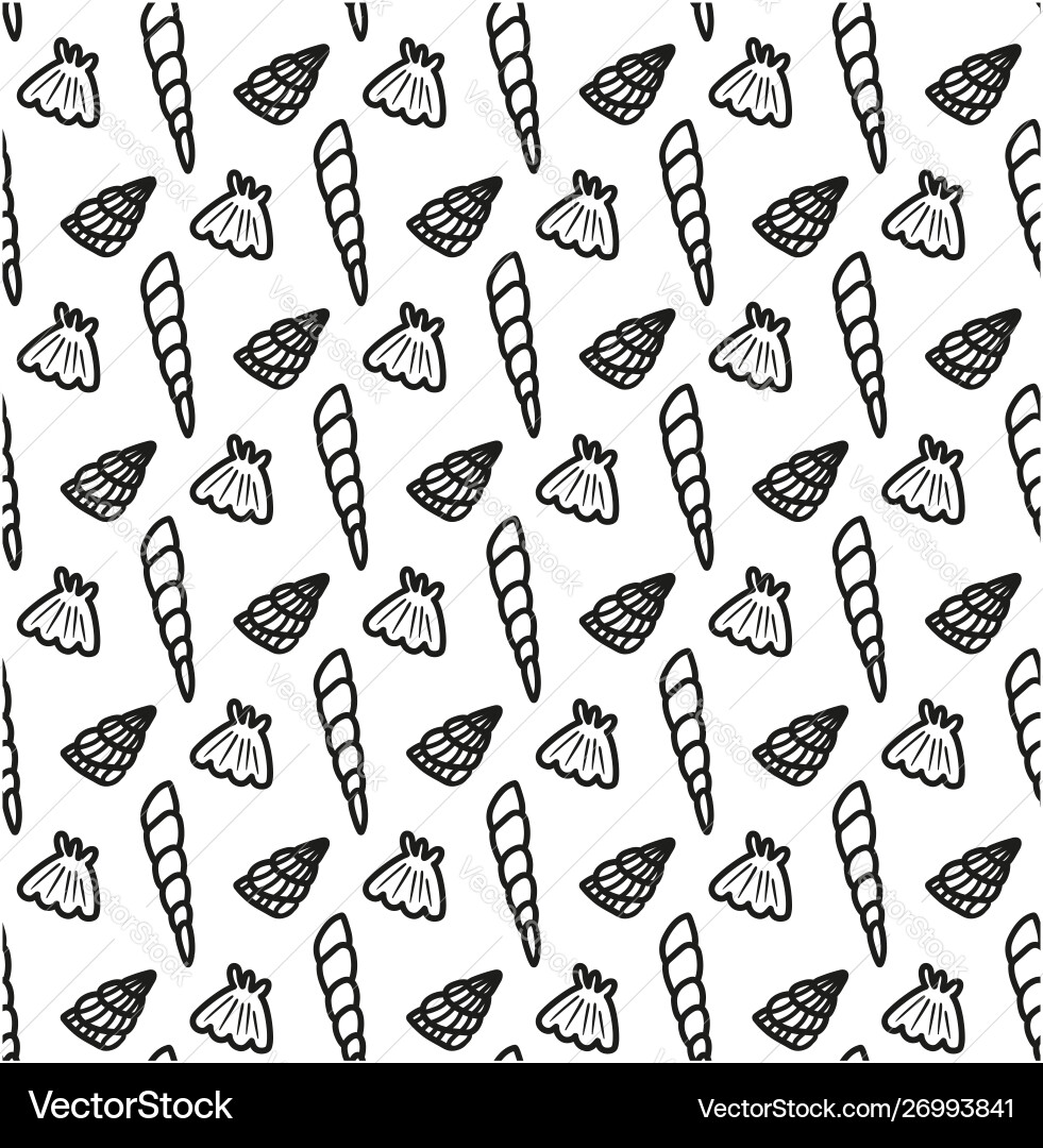 Shell pattern Shell pattern vector image