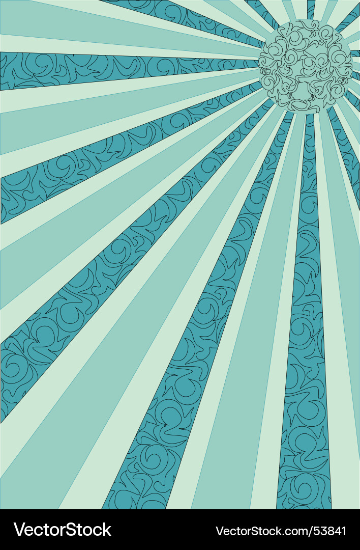 Sun shining Royalty Free Vector Image - VectorStock
