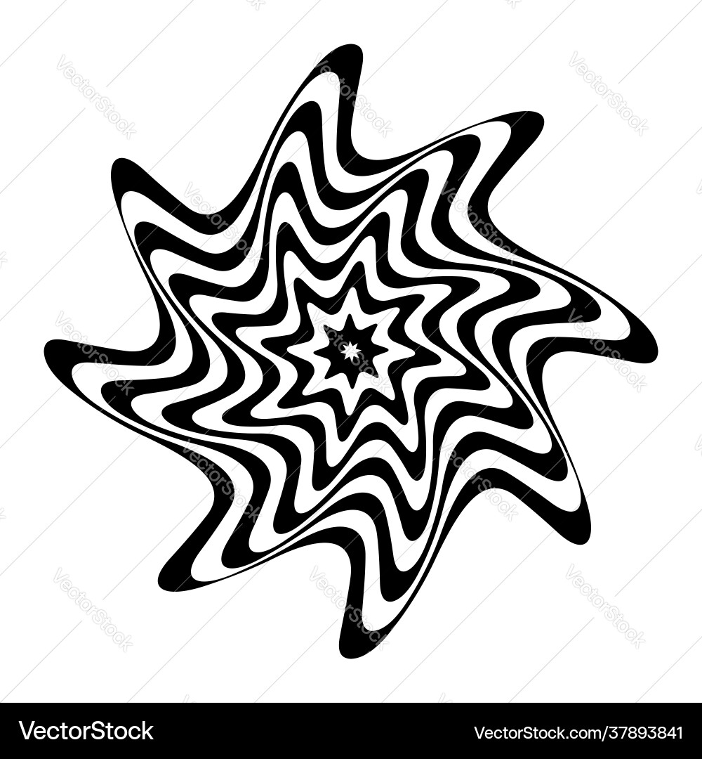 Twisting rotating design element Twisting rotating design element vector image