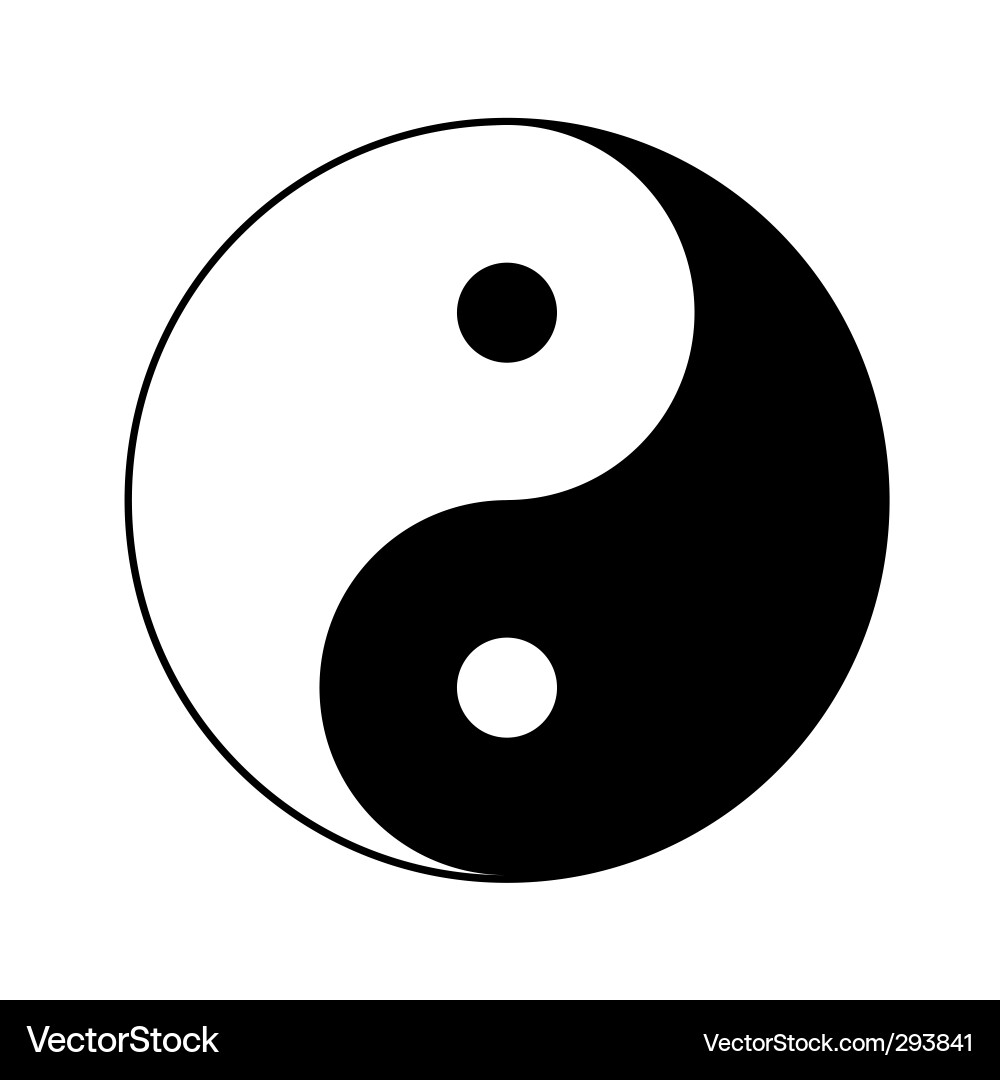 Yin Yang Symbol vector image