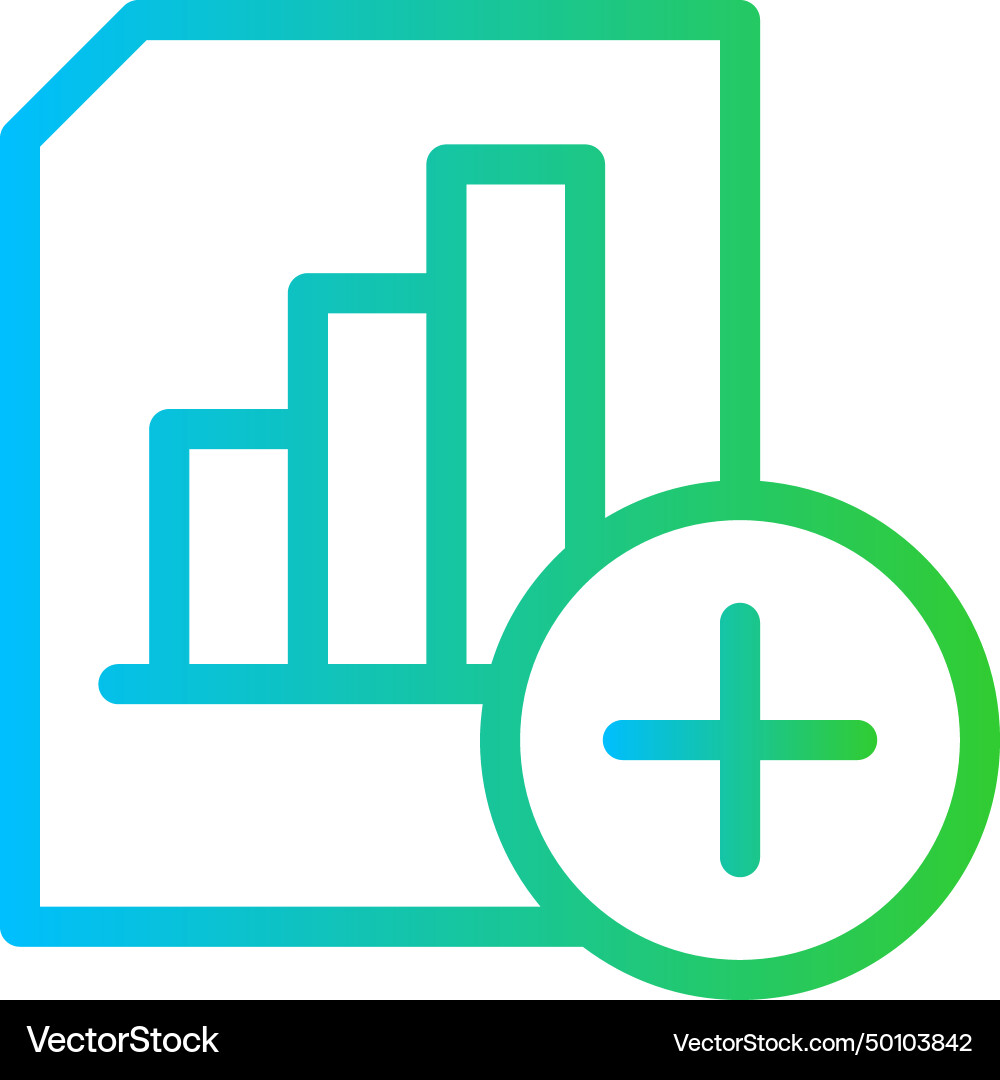 Add analysis report performance business icon Add analysis report performance business icon vector image