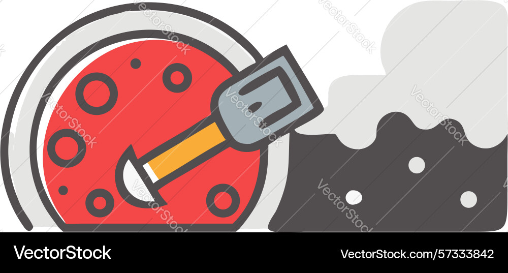 Circuit board detail with data processing design vector image