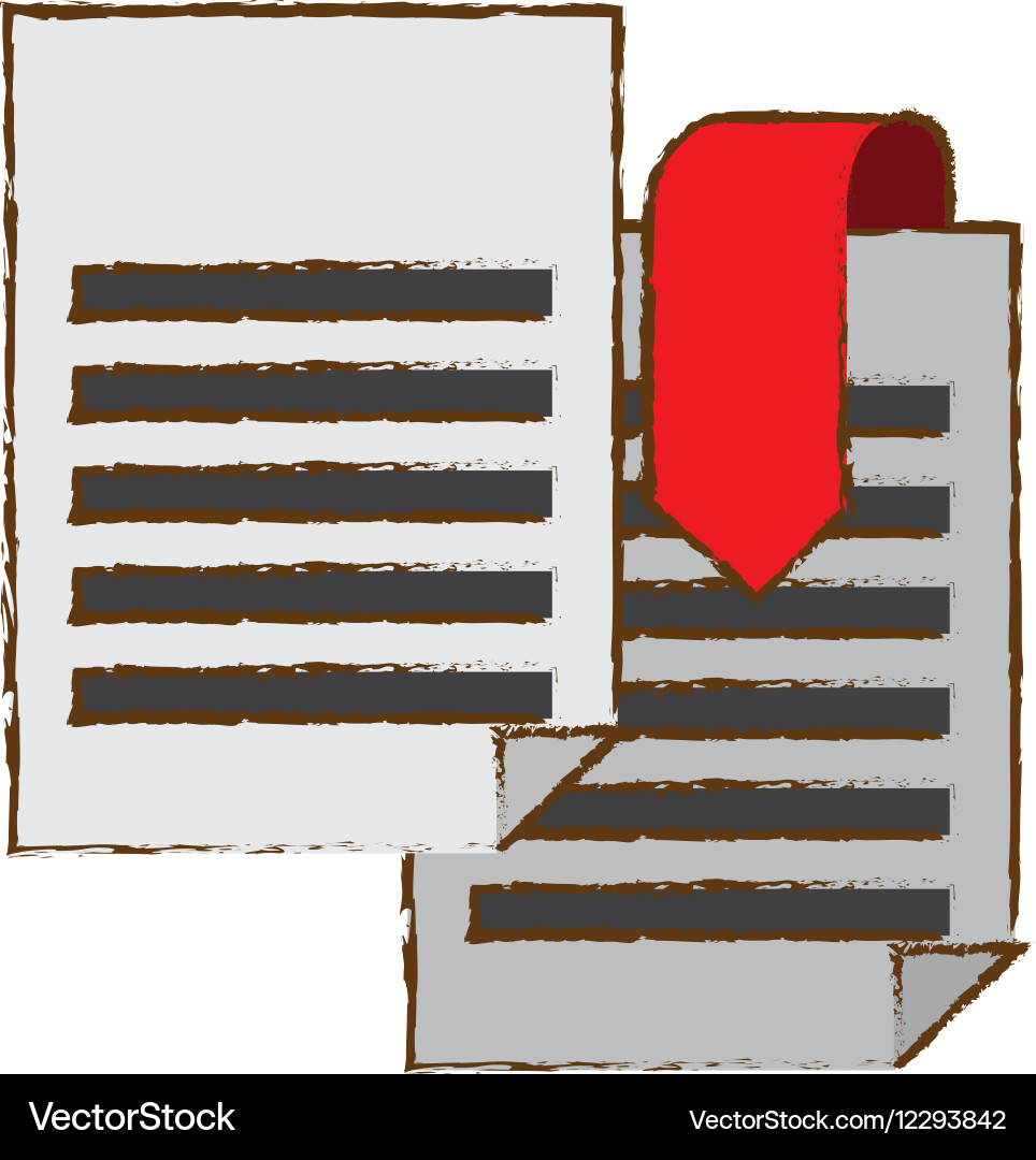Document paper icon image vector image