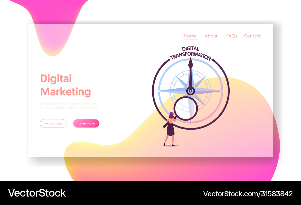 Global digitization optimization in business Global digitization optimization in business vector image