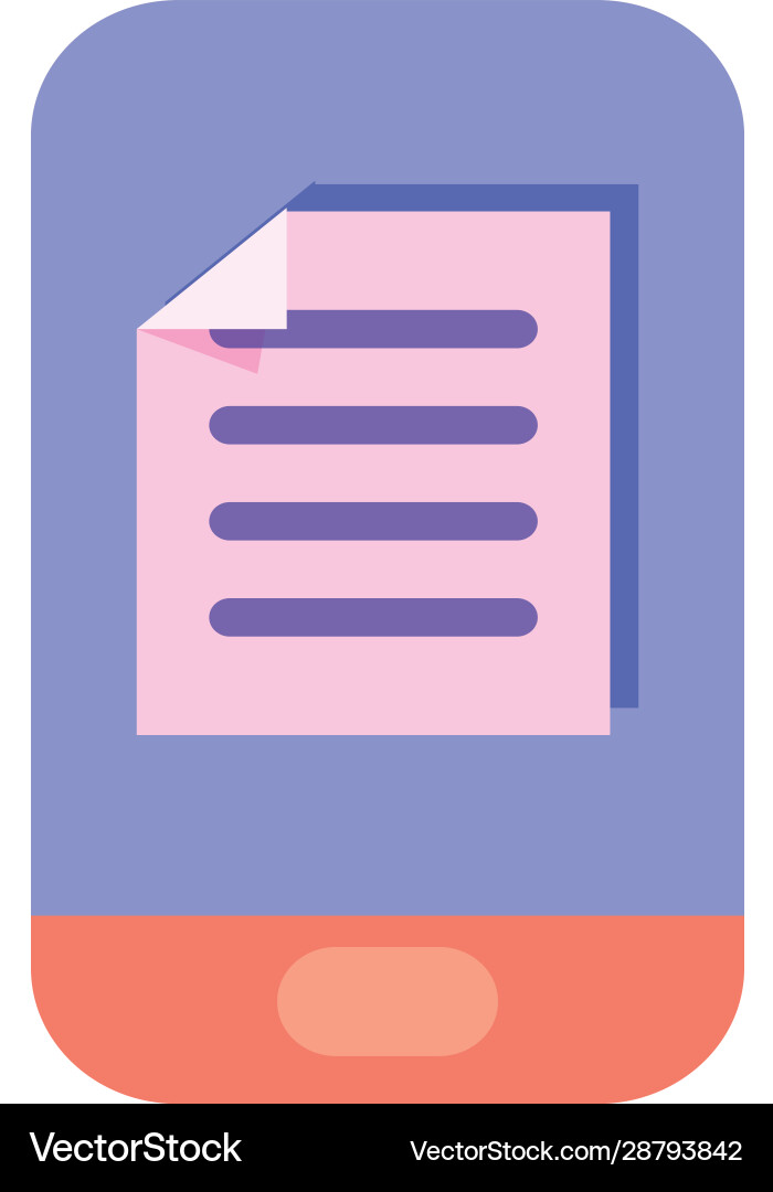 Isolated data document design vector image