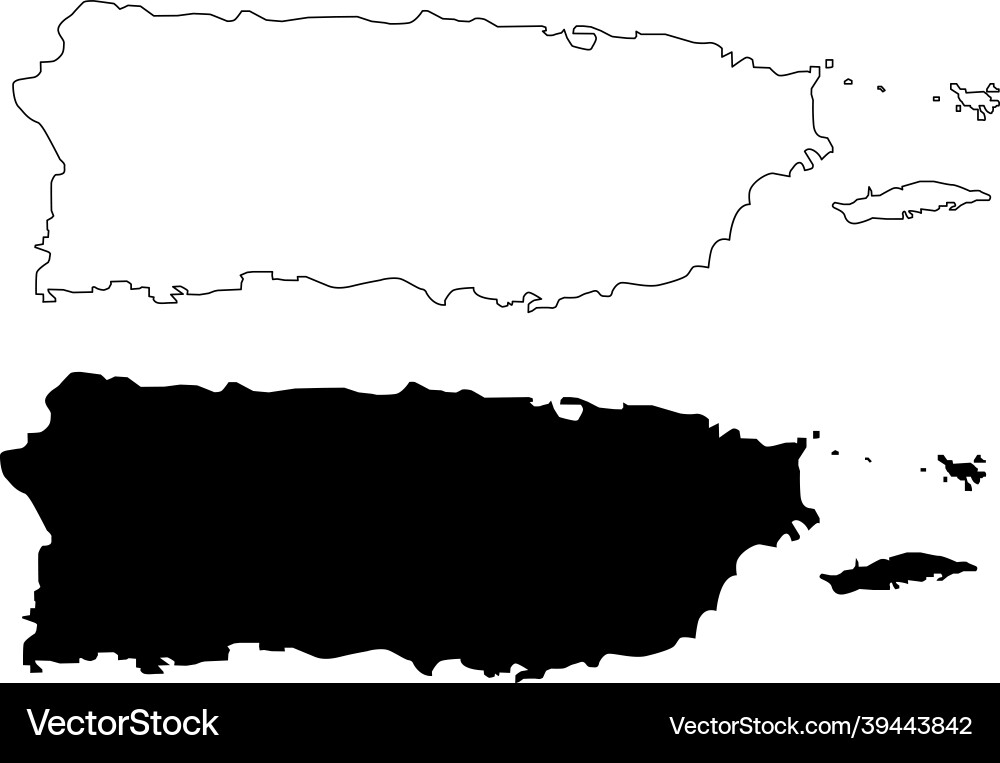 Puerto Rico Map vector image