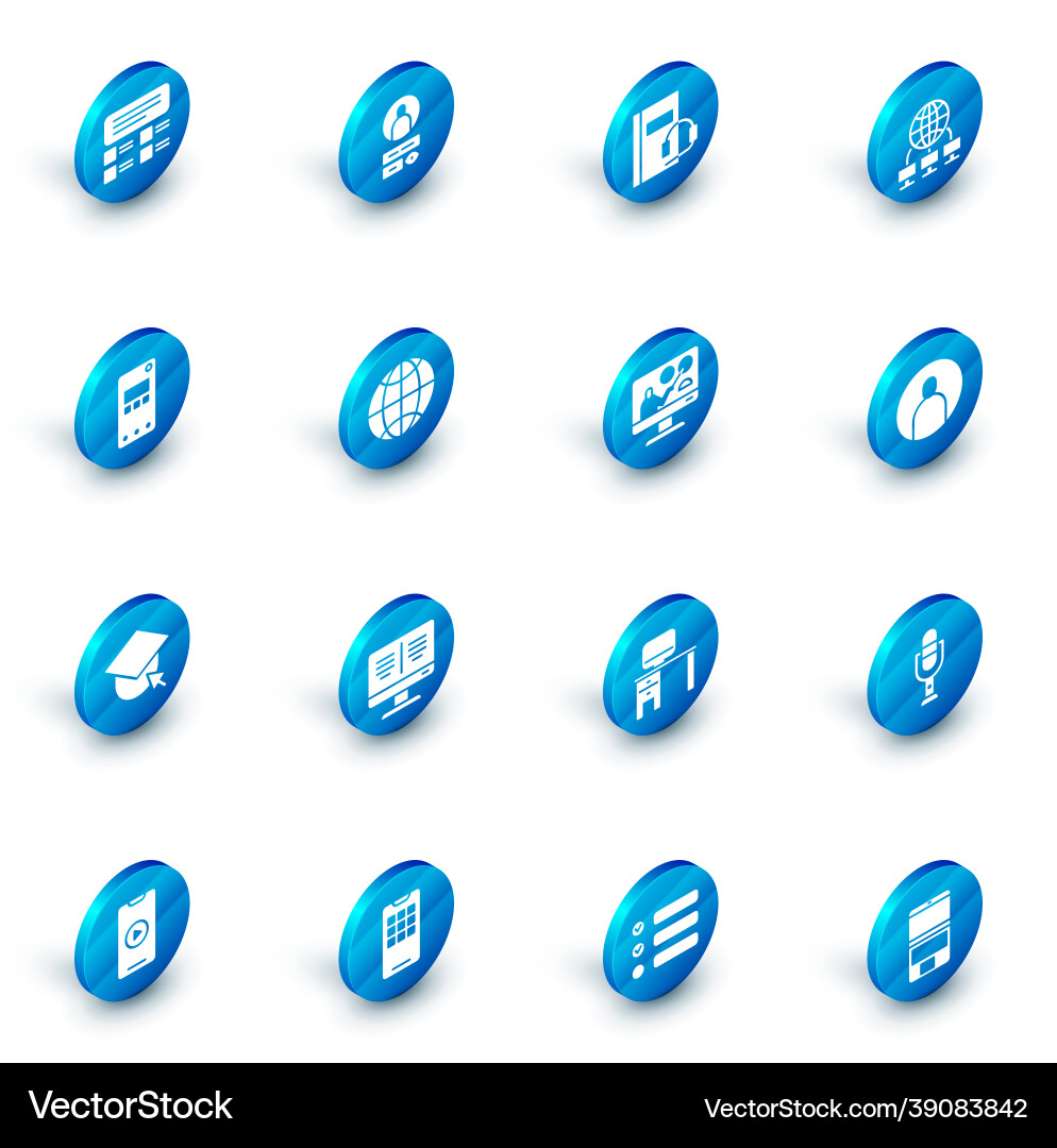Set create account screen audio book computer Set create account screen audio book computer vector image