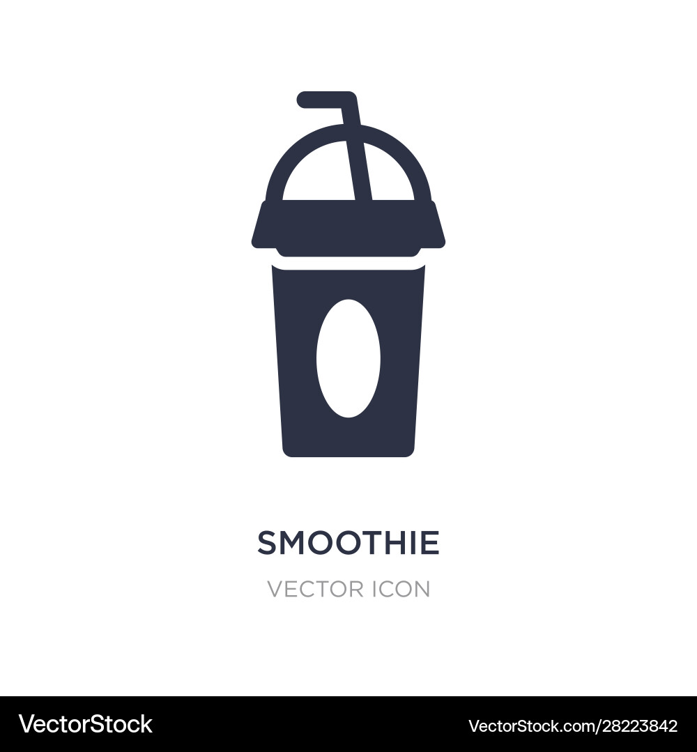 Smoothie icon on white background simple element Smoothie icon on white background simple element vector image