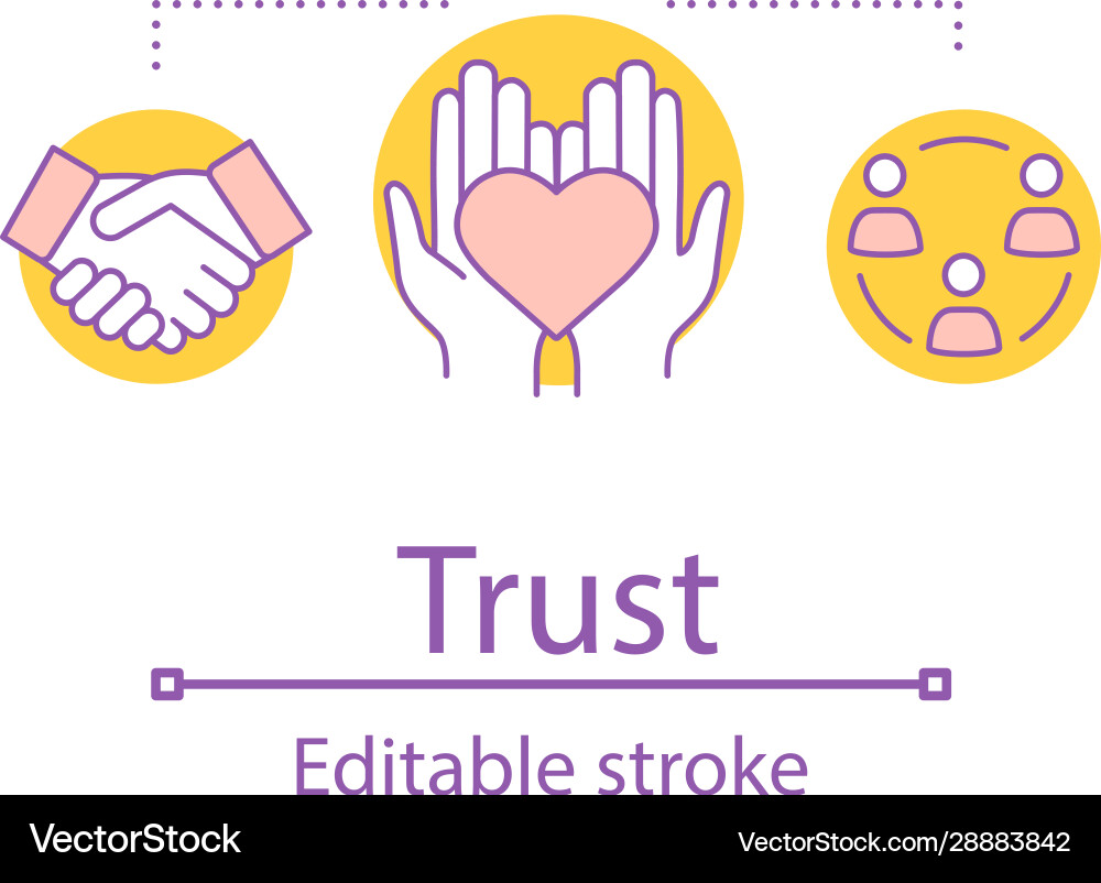 Trust concept icon Trust concept icon vector image