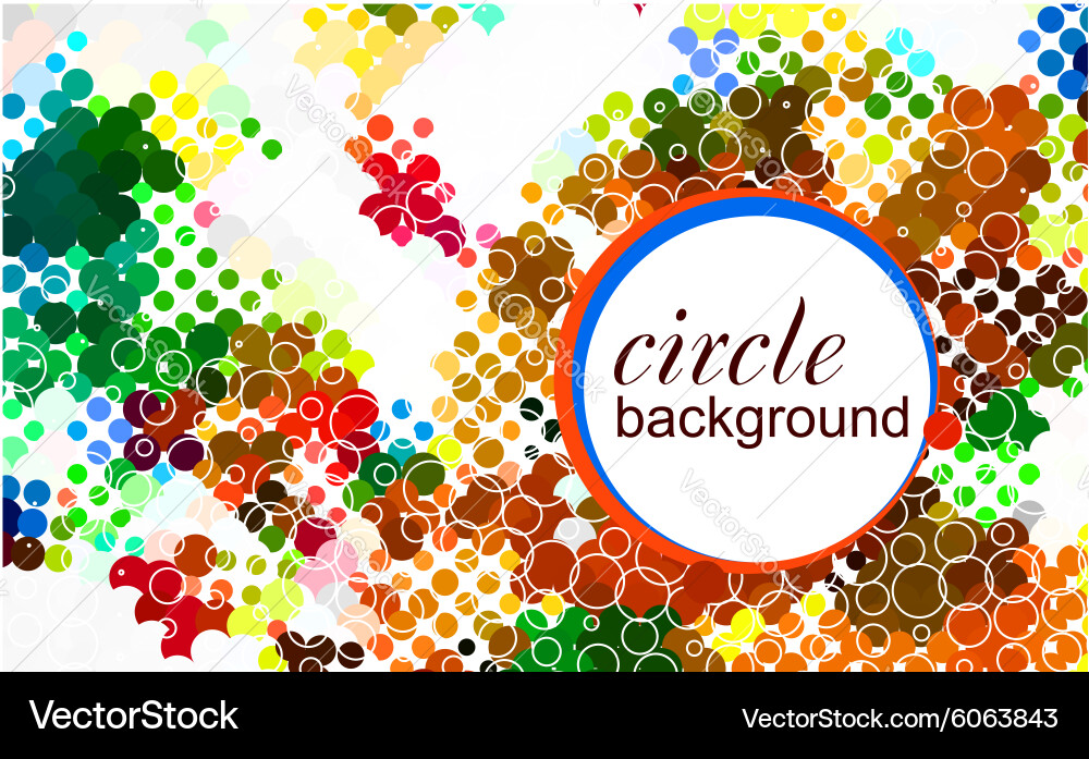 Abstract colorful circle background Vector Image