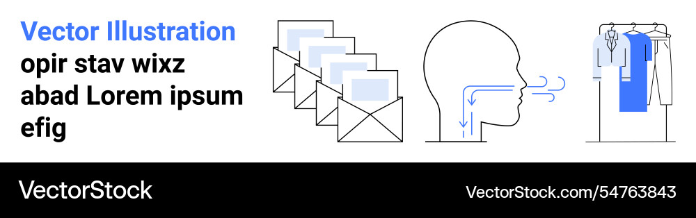 Conceptual elements of communication Conceptual elements of communication vector image